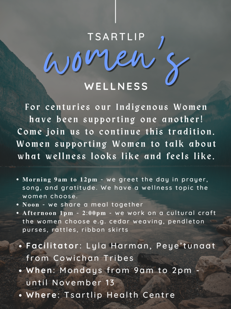 Tsartlip Women’s Wellness – Tsartlip First Nation