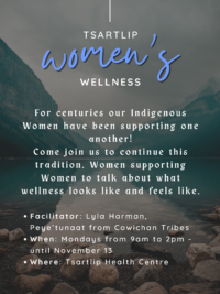 Tsartlip Women’s Wellness